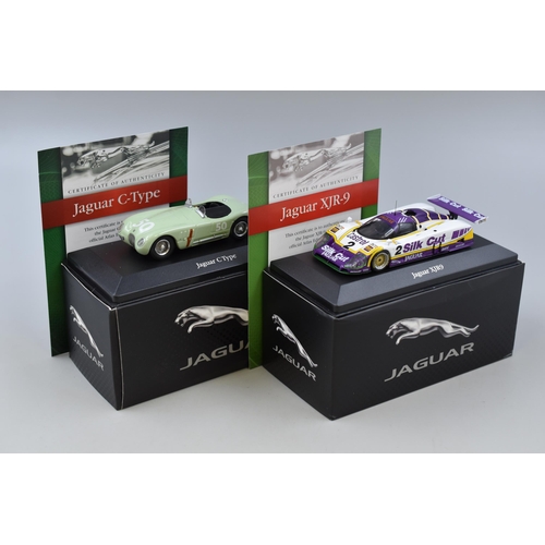 199 - Pair Of Collectors Atlas Editions Model Jaguar Racing Cars to Include Jaguar XJR-9 Withb 'Silk Cut L... 