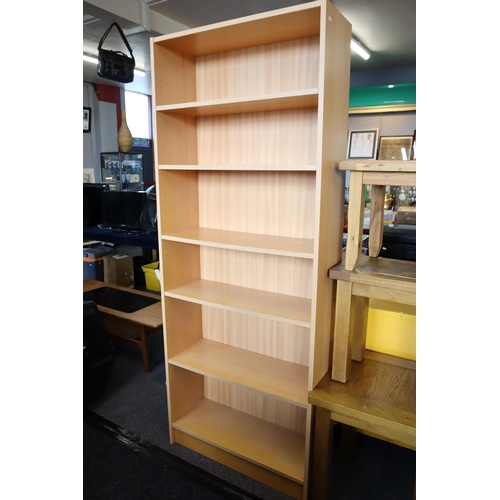 596 - Large Pine Effect Five Tier Display Unit Appox 80