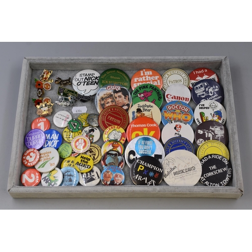 203 - A Selection of Collectable Badges To Include The Muppets, Doctor Who, Local Interest (Leyland, Chorl... 