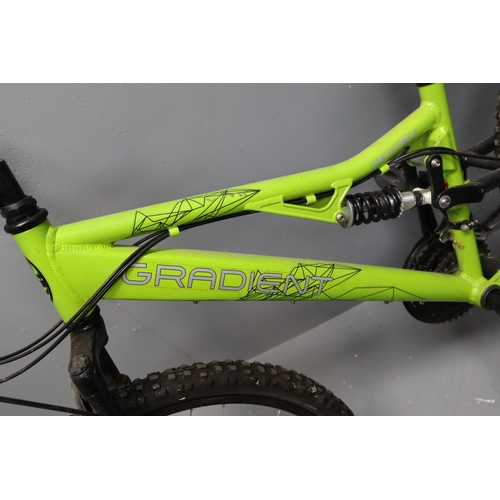 601 - Adult/Youths Apollo Gradient 21 Speed Mountain Bike with Front and Rear Suspension, Disk Brakes and ... 