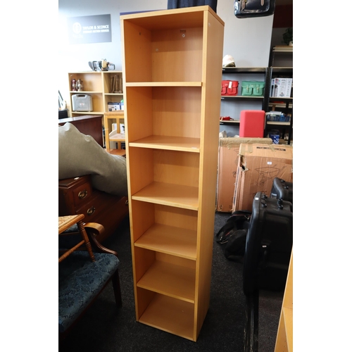 602 - Modern Pine Effect Five Tier Display Unit Approx 69