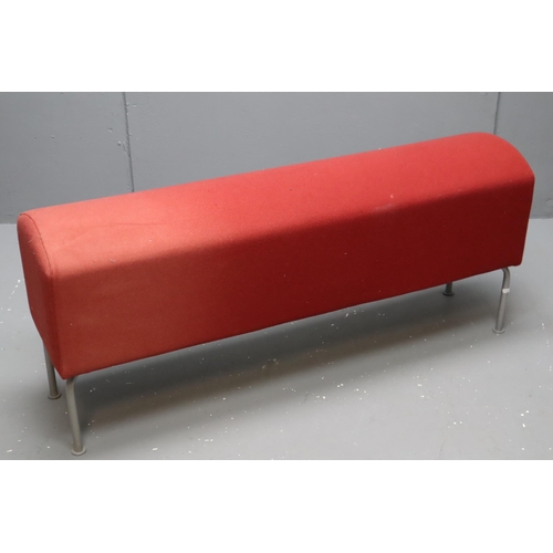 614 - Vintage long red wool Ottoman styled bench (18