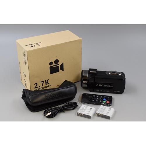 403 - Digital Life Camcorder with Charging Cable and Box (Powers On When Tested)