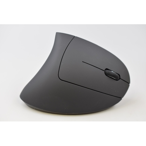 406 - TECKNET Ergonomic Vertical Mouse with Box and Manual (Powers On When Tested)