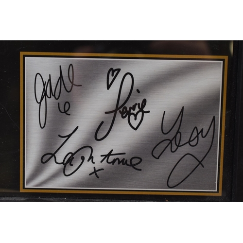 386 - Framed and Glazed Signed Little Mix Tour 2019 Picture Signed by all the group