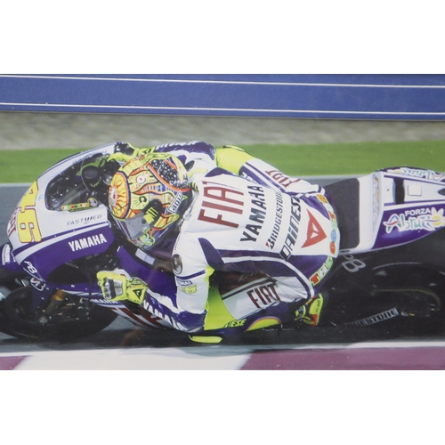 388 -  Framed and Glazed Signed Valentino Rossi Glove Presentation, Includes Signed Glove and Three P... 