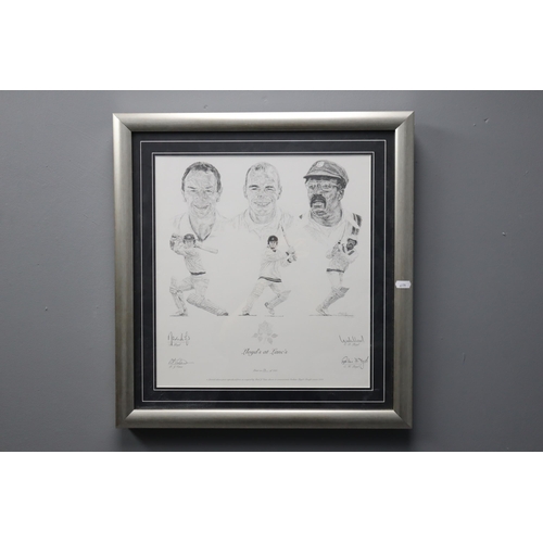 389 - Framed and Glazed Limited Edition 'Lloyd's at Lanc's' Print, Signed By Graham Lloyd, David Lloyd, An... 