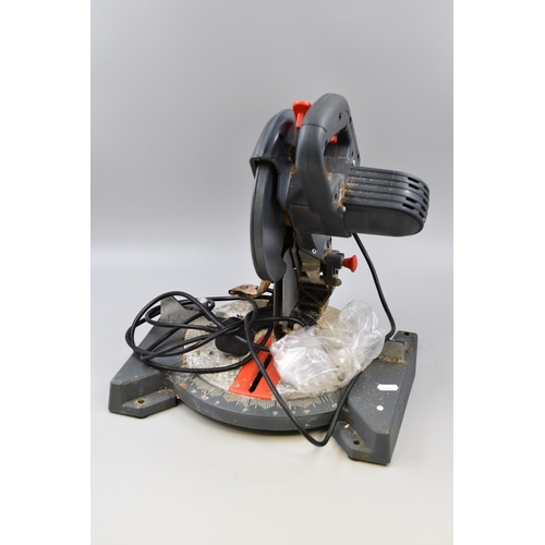 672 - A Performance Power 190mm Compound Mitre Saw, Powers On When Tested