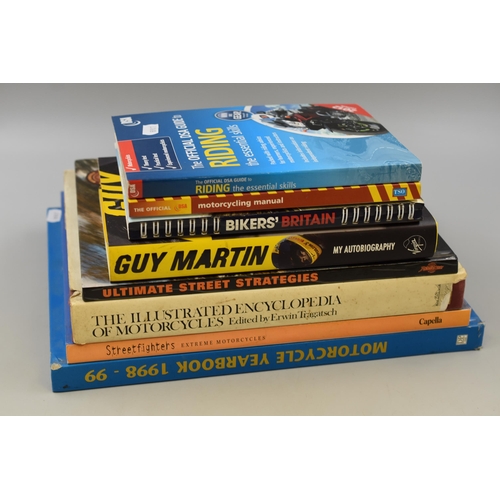 732 - Collection of Motorbike and Biking Books to include Guy Martin Autobiography, Streetfighters Extreme... 