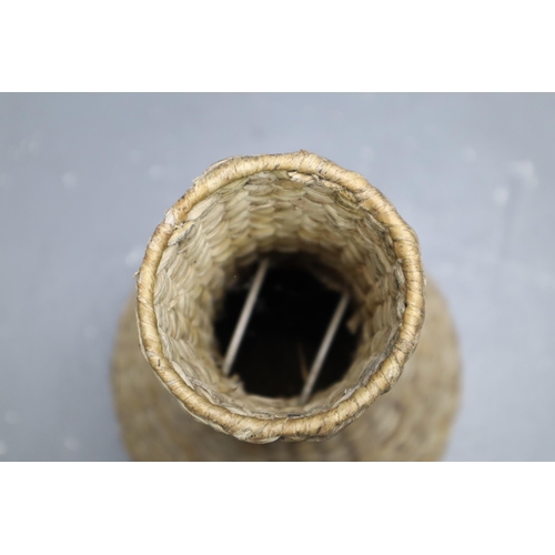 398 - Wicker planter vase (27