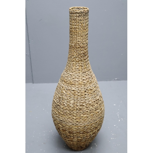 398 - Wicker planter vase (27