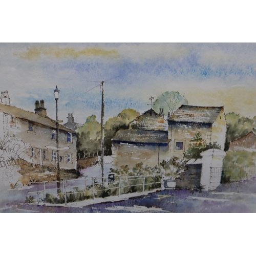 740 - A Pair of Framed and Glazed Original H.B Ellwood Watercolours Depicting Village Scenes, Approx 18