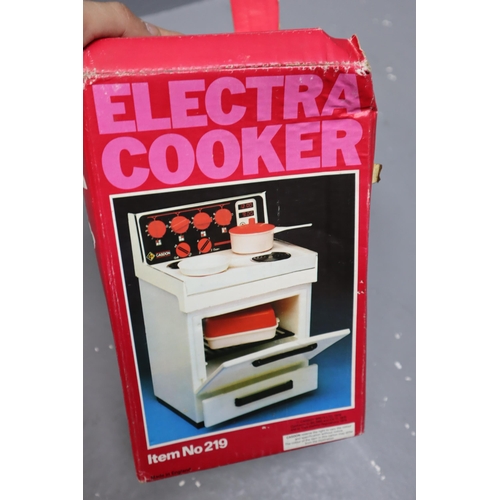 774 - Mixed Collection of Vintage Child's Play Toys to include a Boxed Electra Cooker, Boxed Sharp Microwa... 