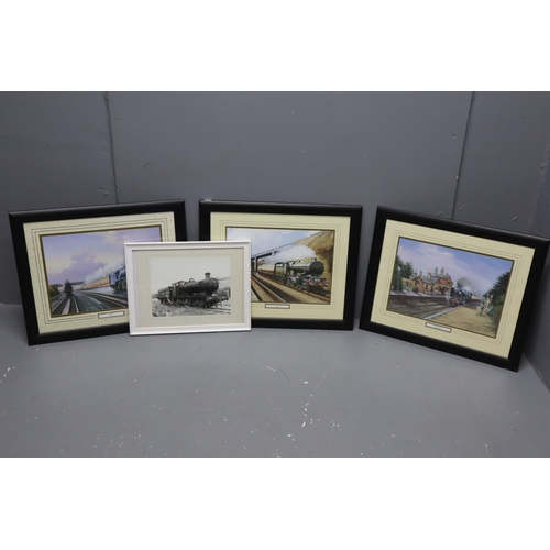 755 - Collection of 3 steam engine pictures (Bodmin at Ropley by Chris woods 23