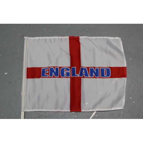 797 - Four boxes full of England flags (200)