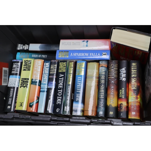 440 - A Large Selection of Hardback Books To Include Eighteen Wilbur Smith Novels, Eight Lee Child Novels,... 