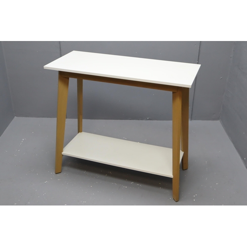 580 - Modern Two Tier Console Table approx 32