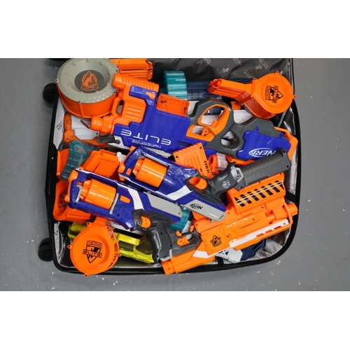 584 - Large collection of Nerf (14 in total) to include, Strongam Nstrike, Fortnite nerf, Stampede ECS, Xs... 