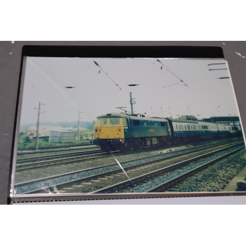 812 - Large selection of British railway photographs in A4 size in colour (15 albums, around 350+ photos)&... 