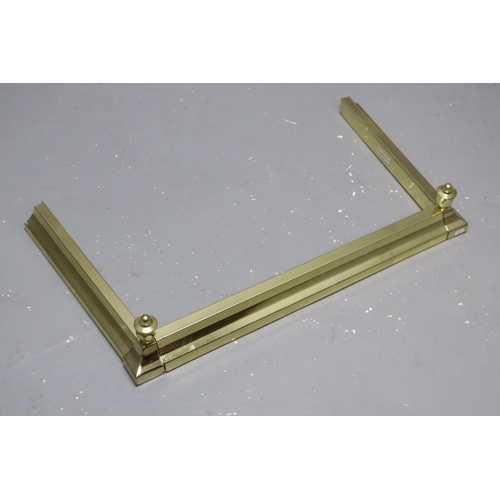 624A - Brass Extending Hearth Fender (Maximum Length 54