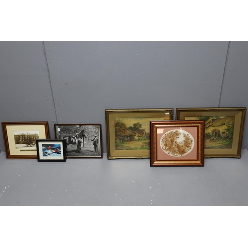756 - Collection of Framed and Glazed Quality Pictures to include Two Vintage Prints depicting Sylvester S... 