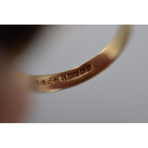 20 - Hallmarked Birmingham 375 (9ct) Gold Signet Ring Complete with Presentation Box (Size N)