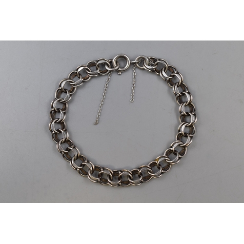 25 - Sterling Silver (925) Twin Link Bracelet complete with Presentation Box