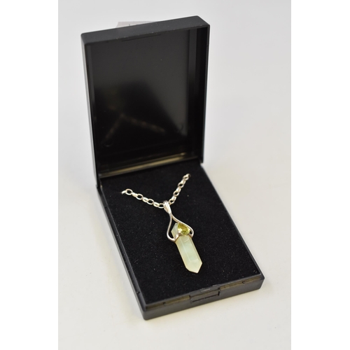 29 - Silver Necklace with Pendant Complete with Presentation Box