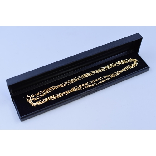 65 - Gold 375 (9ct) Figaro Curb Link Chain (30