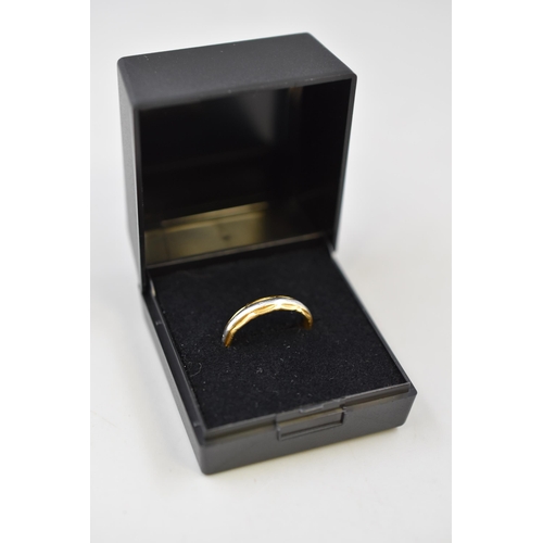 66 - Hallmarked Birmingham 22ct Gold Band Ring (Size M) Complete with Presentation Box