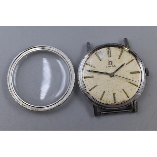 67 - Omega Watch Head (Spares or Repairs) 4cm Diameter