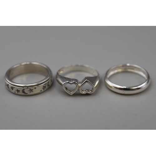 79 - Selection of Five Silver 925 or Hallmarked Rings