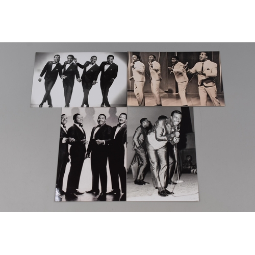 175 - Approx 45 B/W Tamla Motown Photo Prints including The Four Tops, Marvin Gaye, Kim Weston, Supremes, ... 