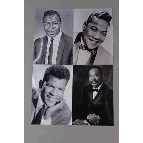 187 - Approx 75 B/W Photo Prints of Northern Soul Icons including Little Anthony, JJ Barne, Spde Turner, J... 