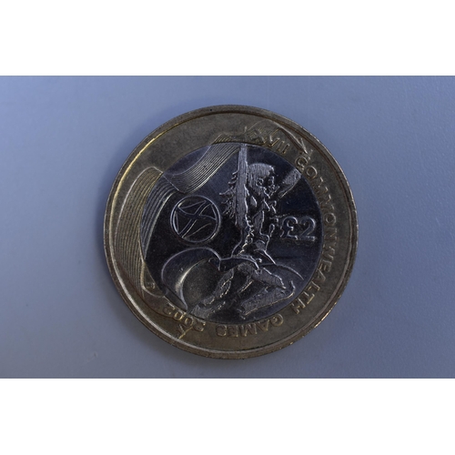 196 - 2002 Commonwealth Games Scotland £2 coin