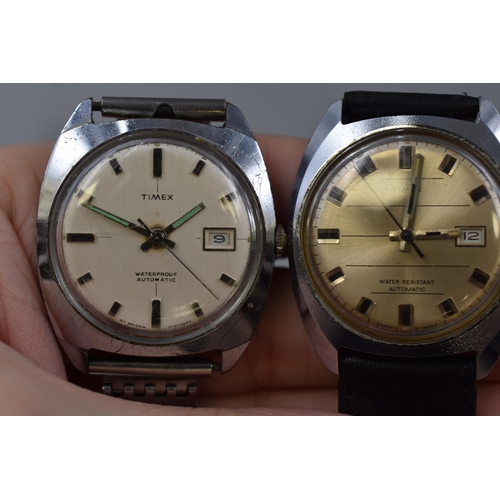 109 - Two automatic Timex watches (working)