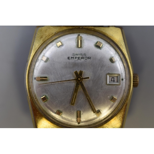 127 - Automatic Swiss Emperor watch (working)