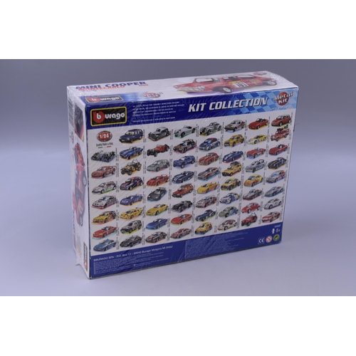 232 - Burago Mini Cooper Monticarlo 1960 1/24 scale model car in new condition (boxed and wrapped as new)