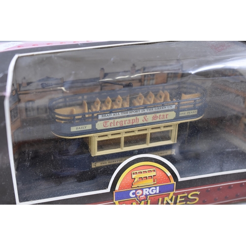 235 - Two Corgi Tramlines diecast to include London City Council Tramways and The Sheffield Corporation Tr... 