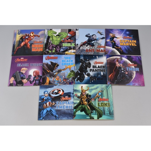 243 - Avengers Adventure Library includes 10 books complete in box