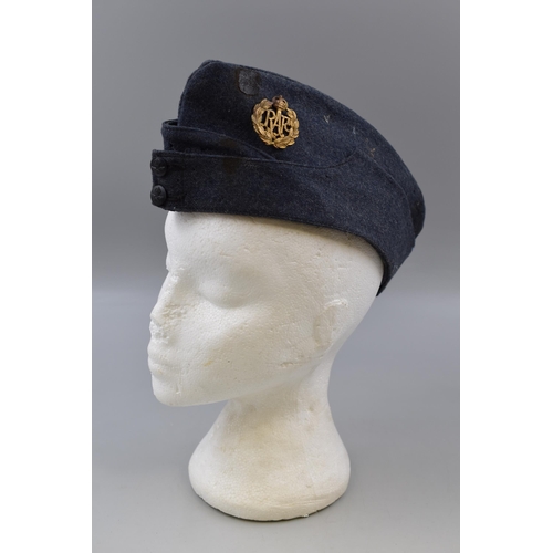 455 - WWII 1945 RAF Side Cap with Badge