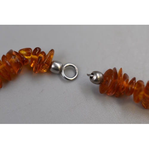 328 - Two Amber Necklaces (one with Broken Clasp)