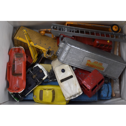 614 - Mixed Lot of Very Early Vintage Play worn Vehicles to include Lesney, Matchbox, Budgie, and others s... 