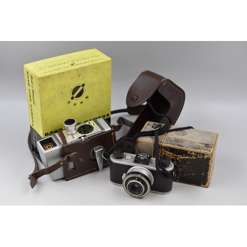 637 - Two vintage camera to include Kodak 35 and 624B Cine camera both complete in original boxes