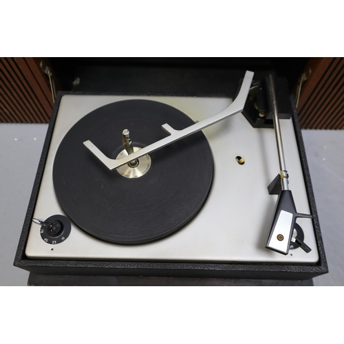 640 - Rare Vintage Ferguson Stereo Minor Portable Record Player Powers on when tested, Turntable Spins and... 