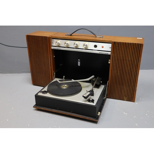 640 - Rare Vintage Ferguson Stereo Minor Portable Record Player Powers on when tested, Turntable Spins and... 