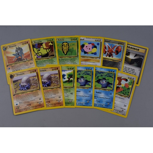 495 - Collection of Pokemon 1st Edition Neo Discovery Cards and a Full Merlin Sticker Album