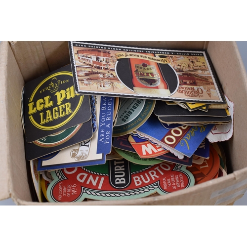 681 - A Large Selection of Retro Collectable Beer Mats, To Include Highland Queen, Britvic, Taunton Cider,... 