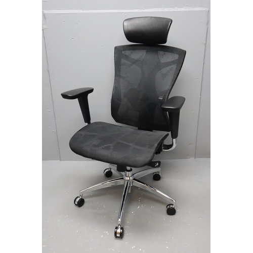 653 - Brand New High End Sihoo Ergonomics Task Office Chair Featuring Adjustable Headrests, Lumbar Support... 