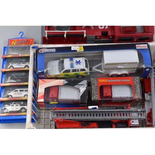 590 - Collection of die-cast emergency response vehicles (boxed & unboxed) Nine in total